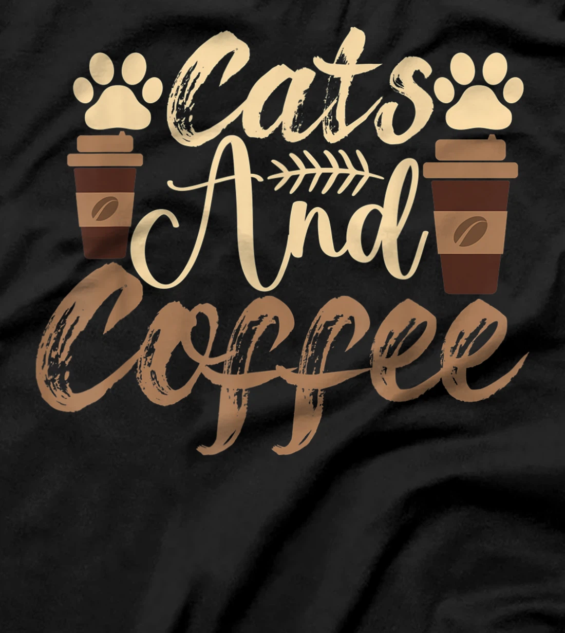 Funny Quote Vintage Azuco Coffee Cat T-Shirt, Women T-Shirt