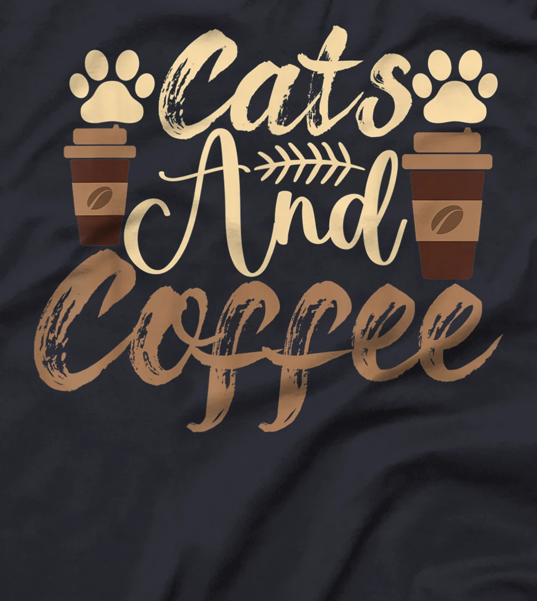 Funny Quote Vintage Azuco Coffee Cat T-Shirt, Women T-Shirt