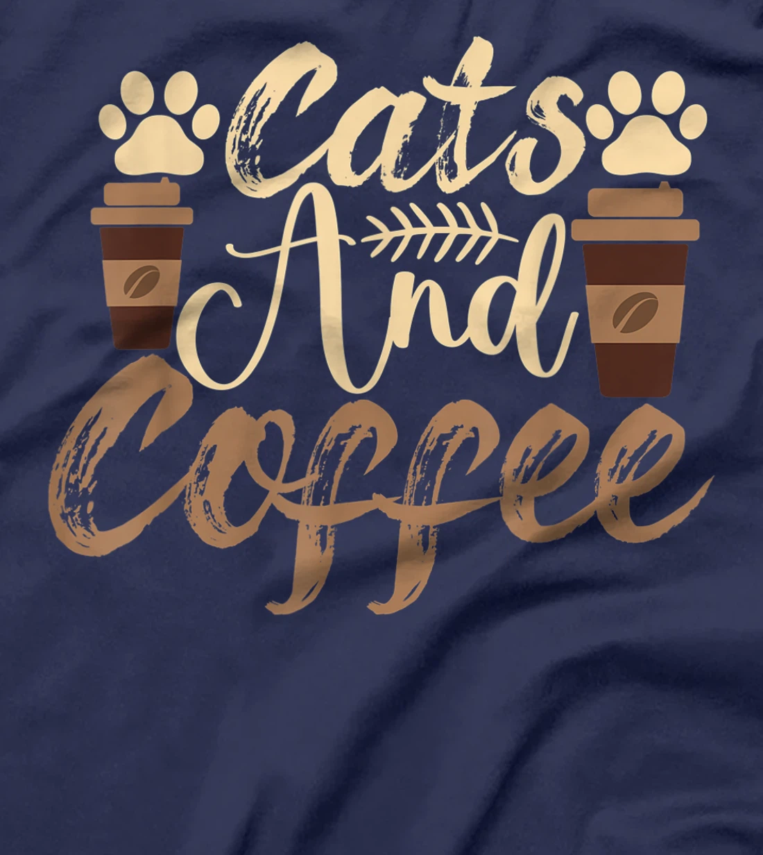 Funny Quote Vintage Azuco Coffee Cat T-Shirt, Women T-Shirt
