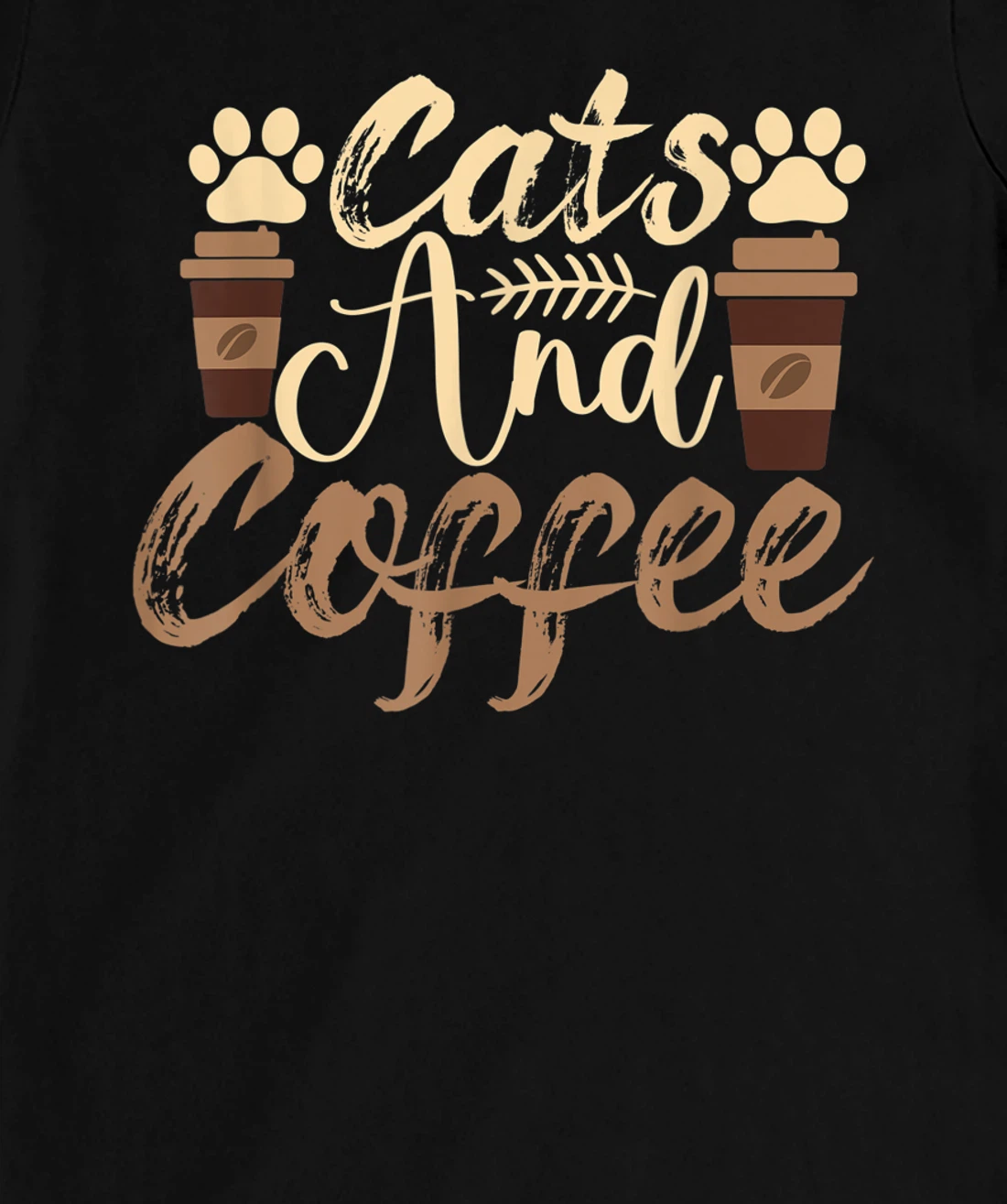 Funny Quote Vintage Azuco Coffee Cat T-Shirt, Women T-Shirt