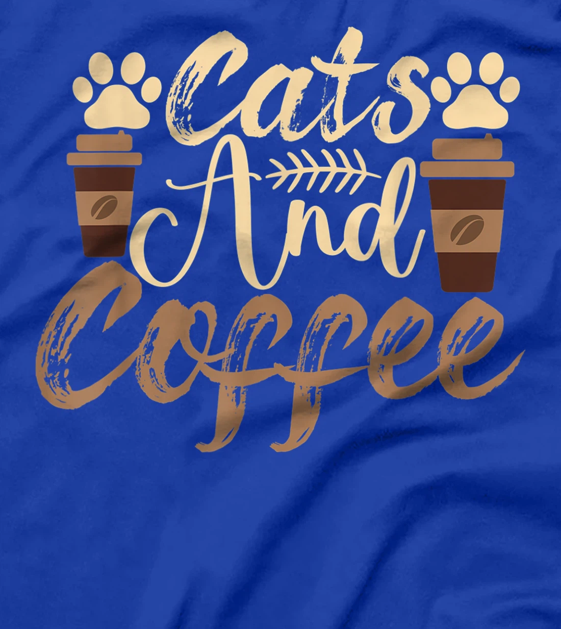 Funny Quote Vintage Azuco Coffee Cat T-Shirt, Women T-Shirt