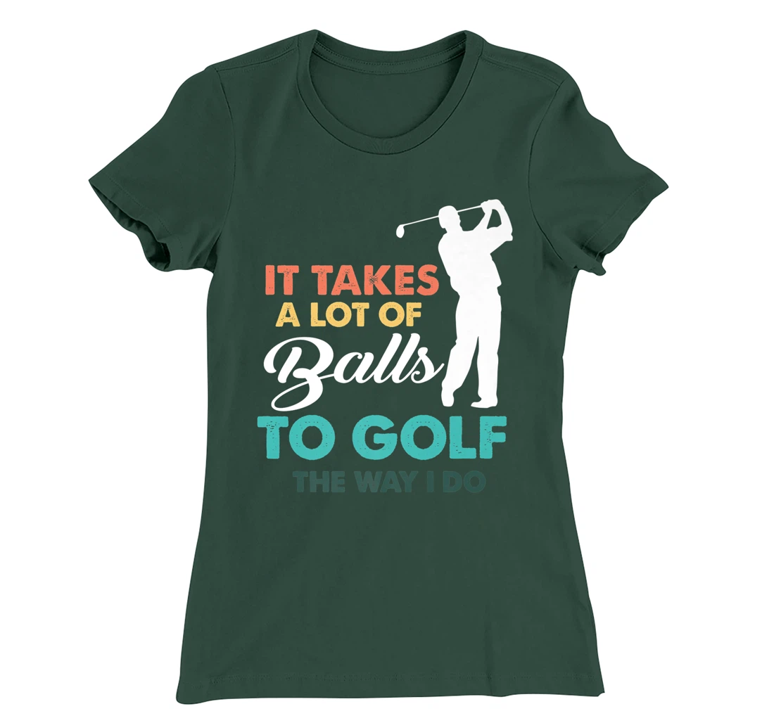 Golf Gag Fun Vintage Golfing Balls Pun Joke Golfer T-Shirt, Women T-Shirt