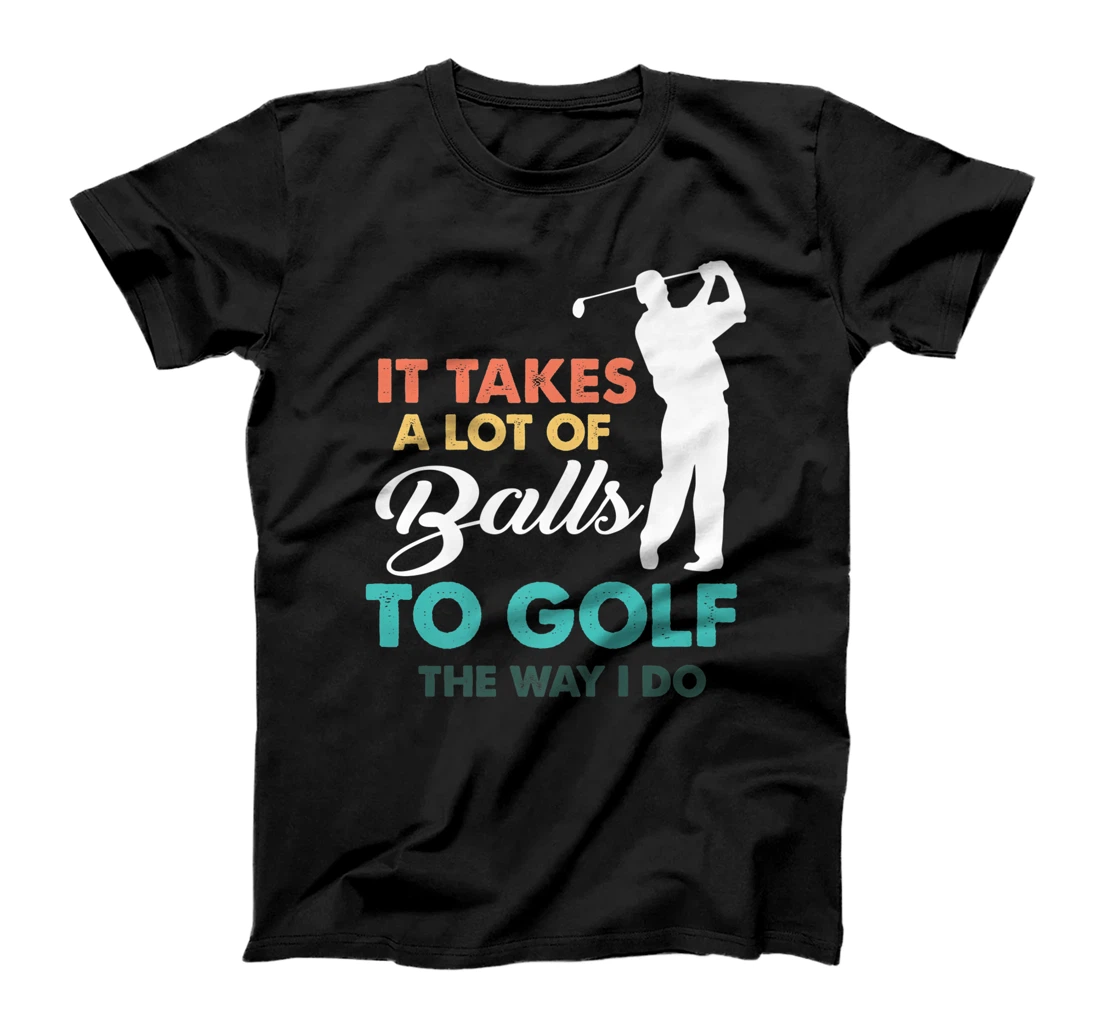 Golf Gag Fun Vintage Golfing Balls Pun Joke Golfer T-Shirt, Women T-Shirt