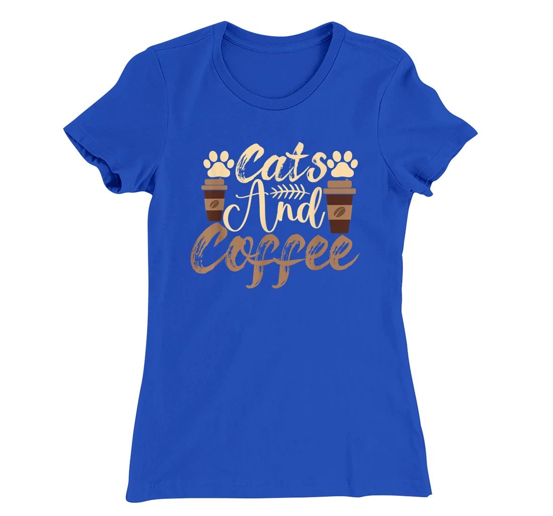 Funny Quote Vintage Azuco Coffee Cat T-Shirt, Women T-Shirt