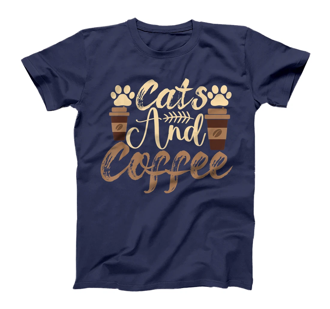 Funny Quote Vintage Azuco Coffee Cat T-Shirt, Women T-Shirt