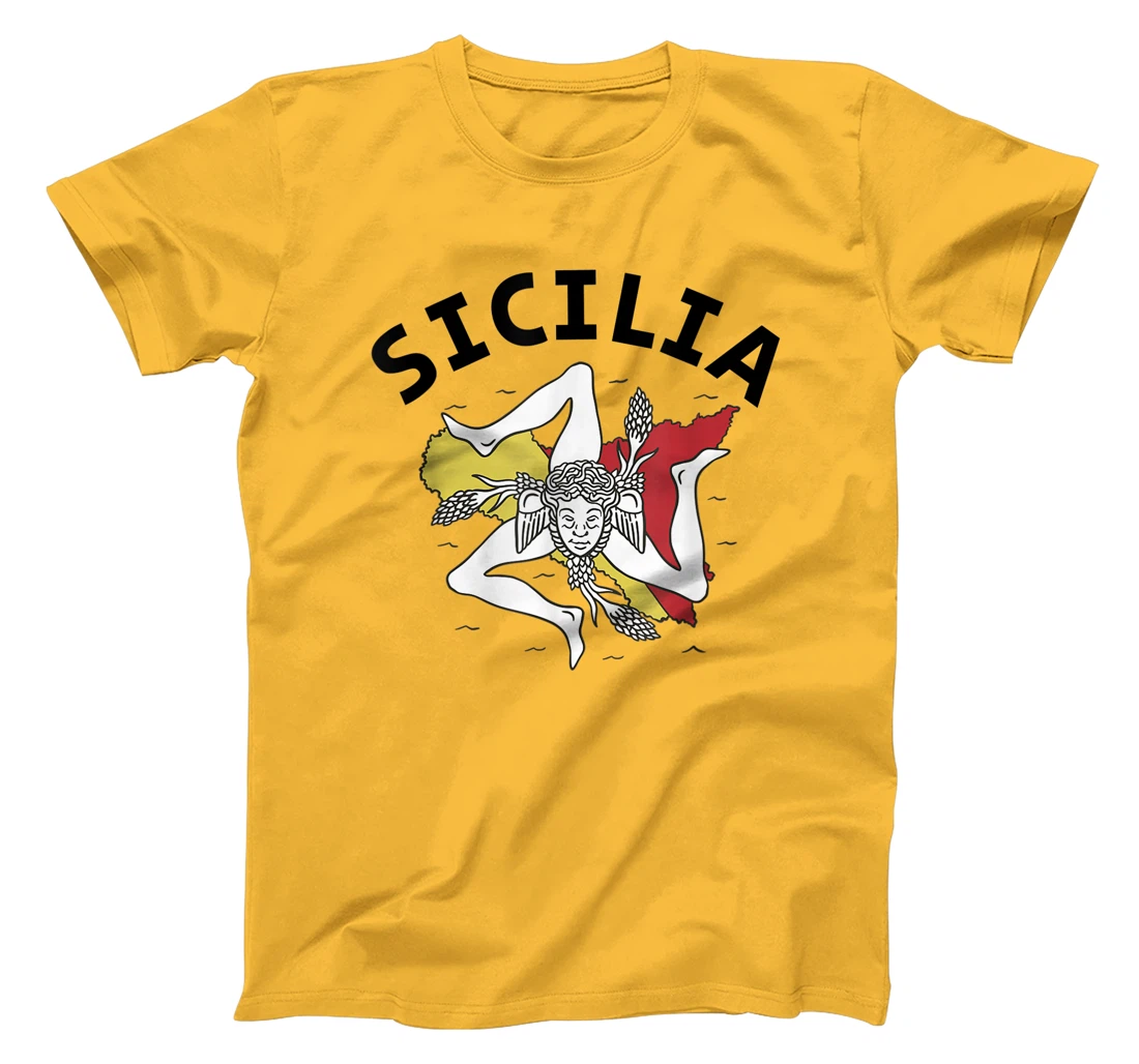 Sicilia Flag Sicily Palermo Italy T-Shirt, Kid T-Shirt and Women T-Shirt