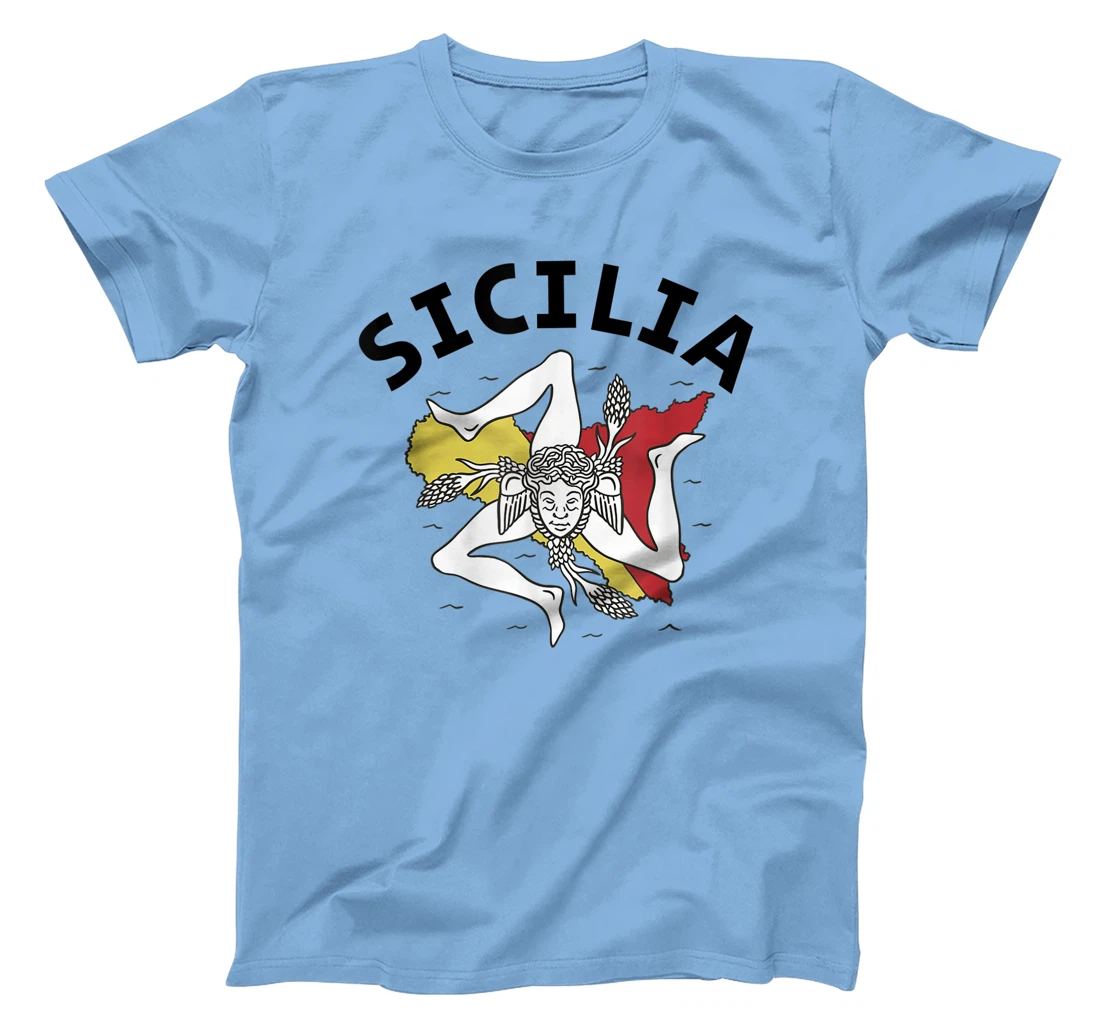 Sicilia Flag Sicily Palermo Italy T-Shirt, Kid T-Shirt and Women T-Shirt