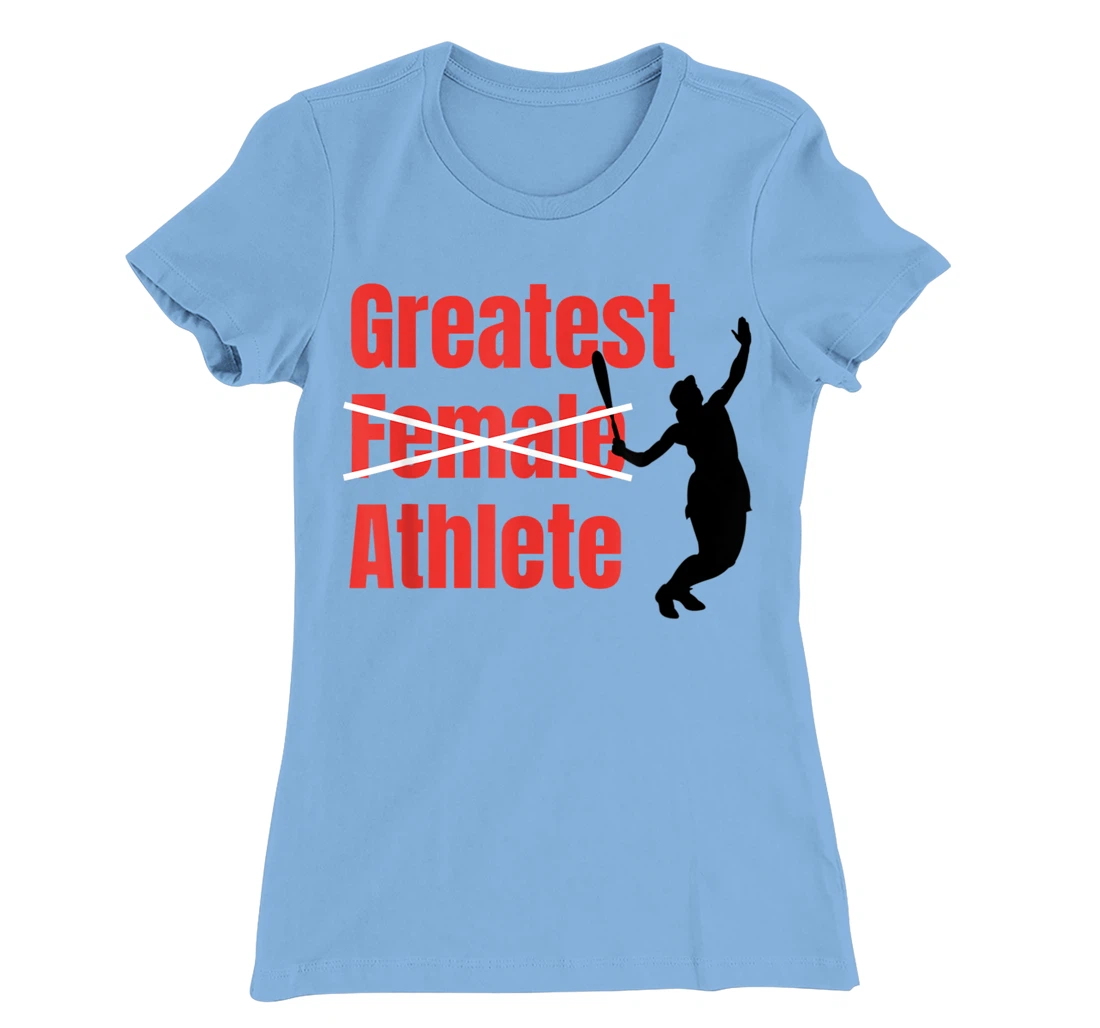 Womens Silhouette Women Tennis Greatest Female Athlete T-Shirt, Women T-Shirt