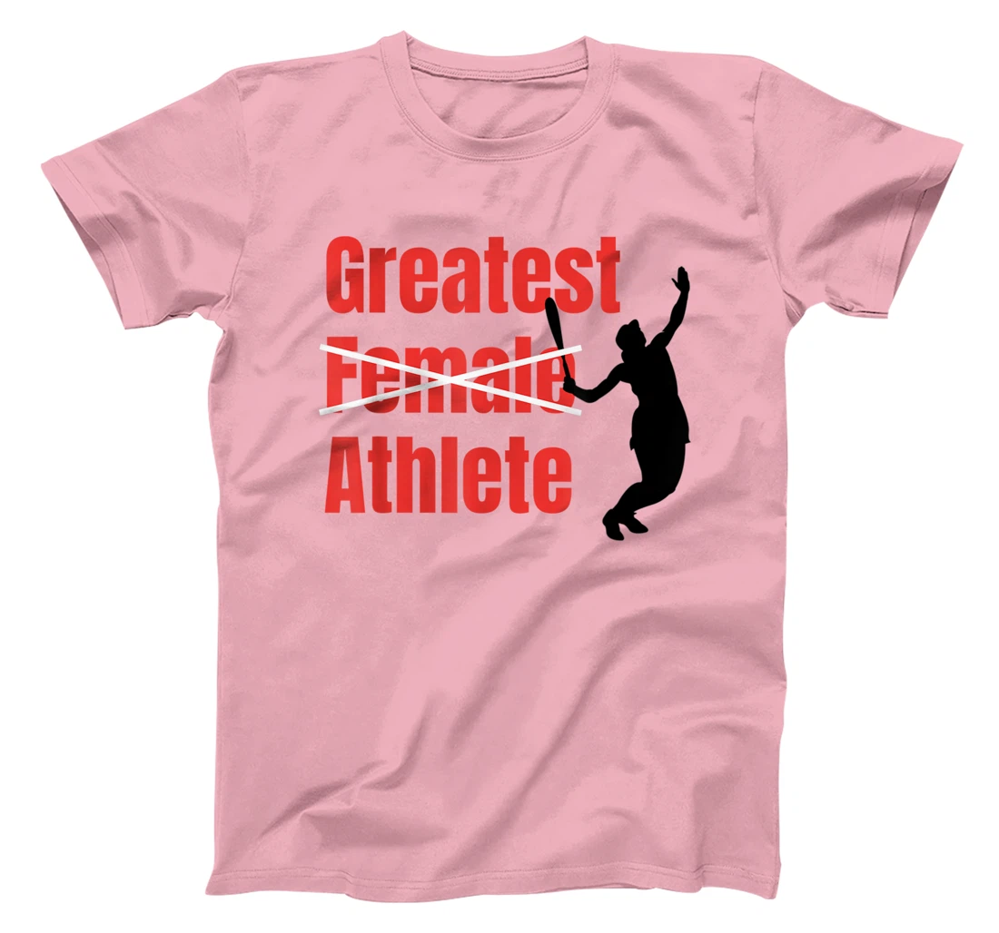 Womens Silhouette Women Tennis Greatest Female Athlete T-Shirt, Women T-Shirt
