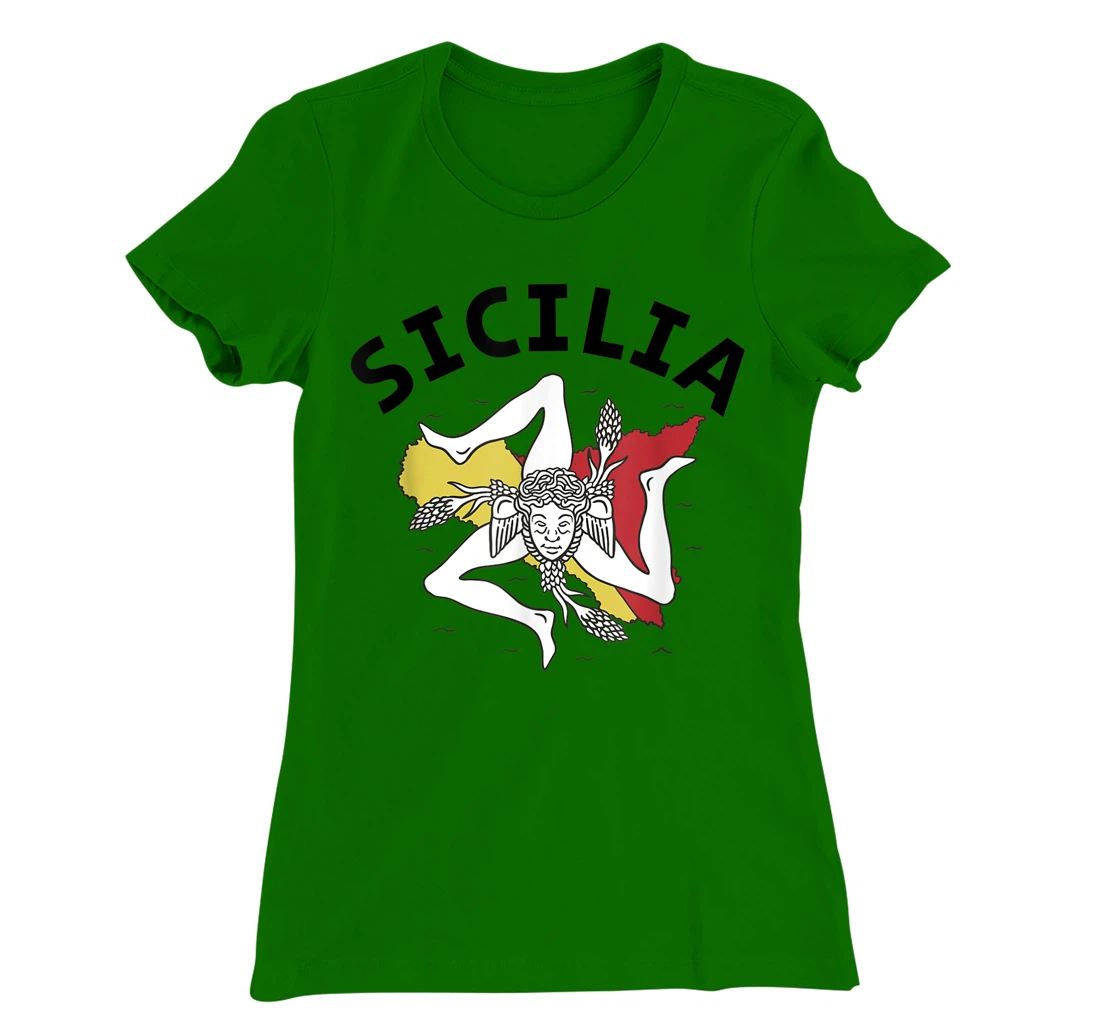 Sicilia Flag Sicily Palermo Italy T-Shirt, Kid T-Shirt and Women T-Shirt