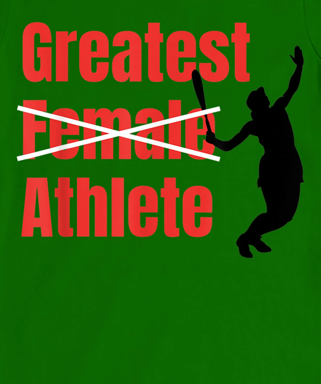 Womens Silhouette Women Tennis Greatest Female Athlete T-Shirt, Women T-Shirt