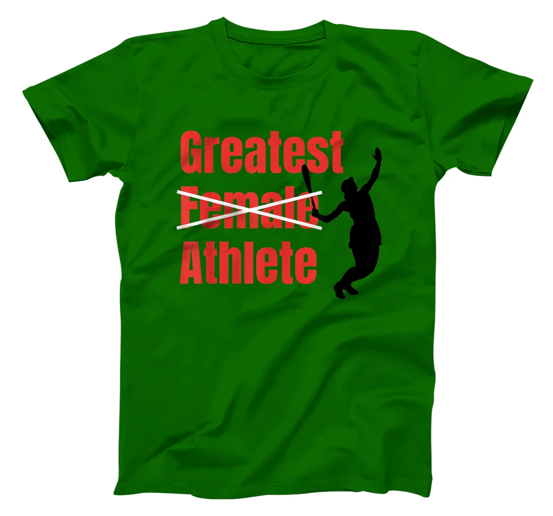 Womens Silhouette Women Tennis Greatest Female Athlete T-Shirt, Women T-Shirt