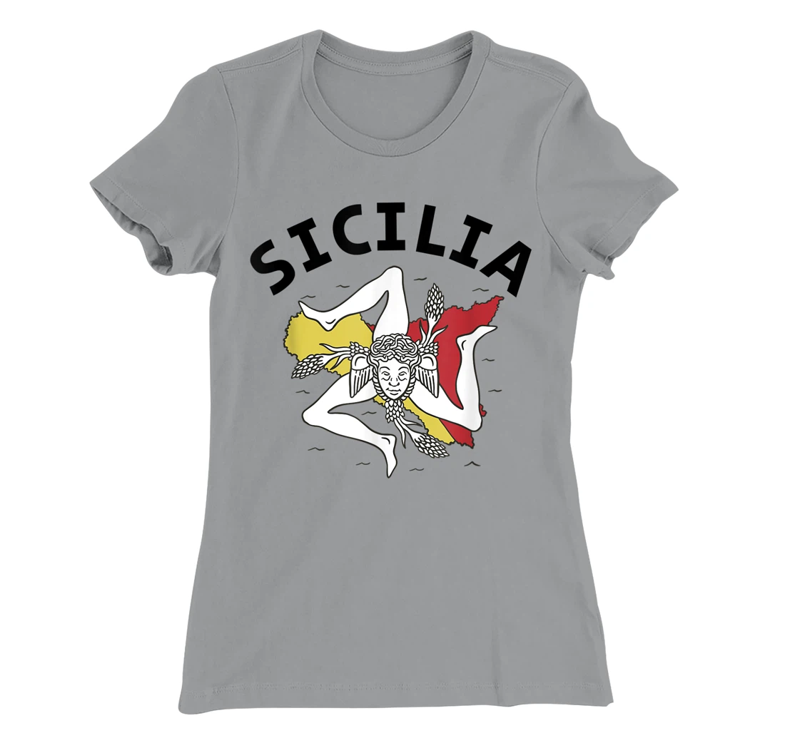 Sicilia Flag Sicily Palermo Italy T-Shirt, Kid T-Shirt and Women T-Shirt