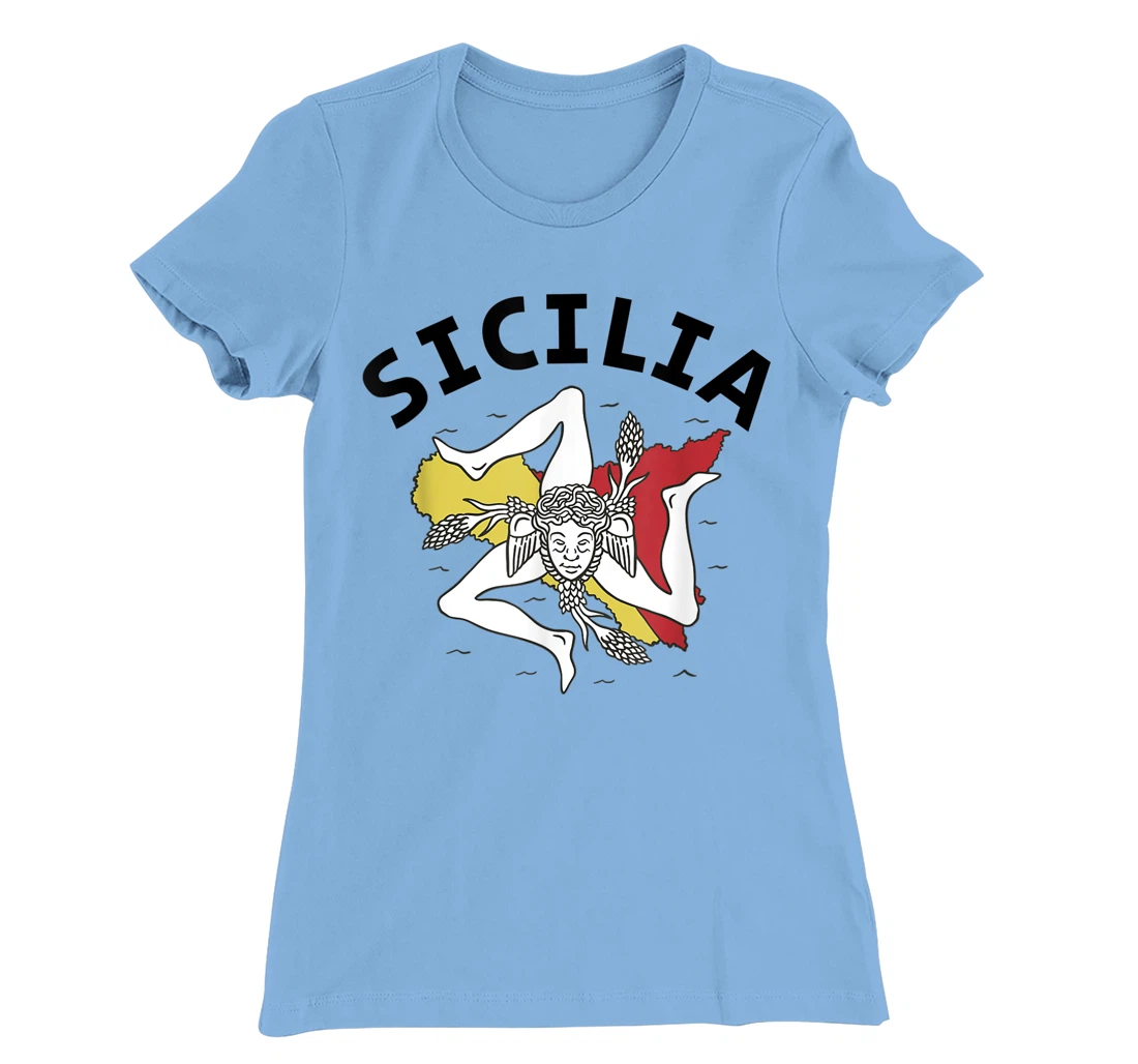 Sicilia Flag Sicily Palermo Italy T-Shirt, Kid T-Shirt and Women T-Shirt