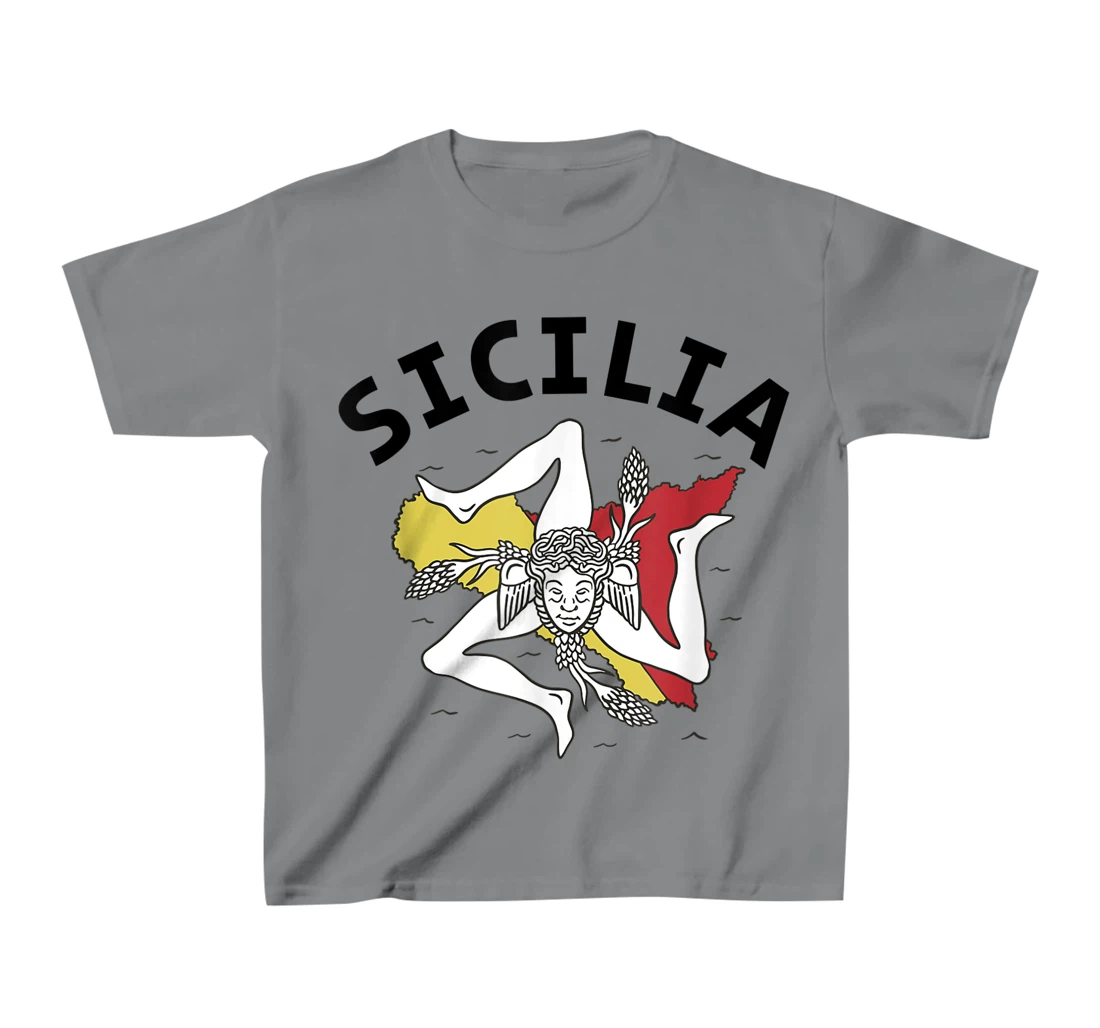 Sicilia Flag Sicily Palermo Italy T-Shirt, Kid T-Shirt and Women T-Shirt