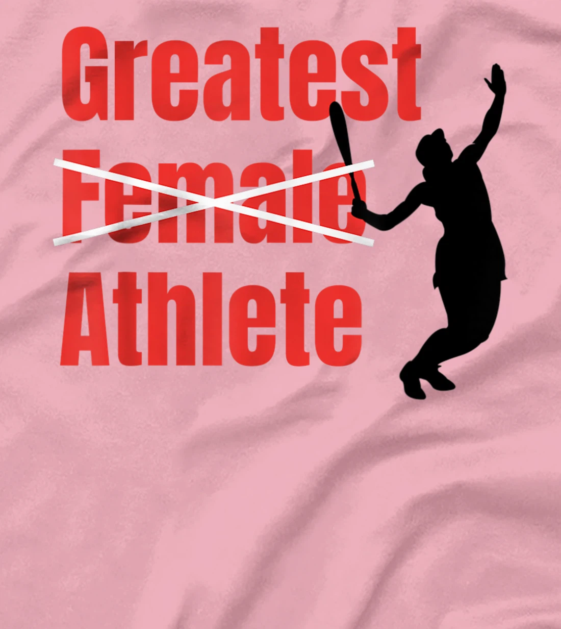 Womens Silhouette Women Tennis Greatest Female Athlete T-Shirt, Women T-Shirt