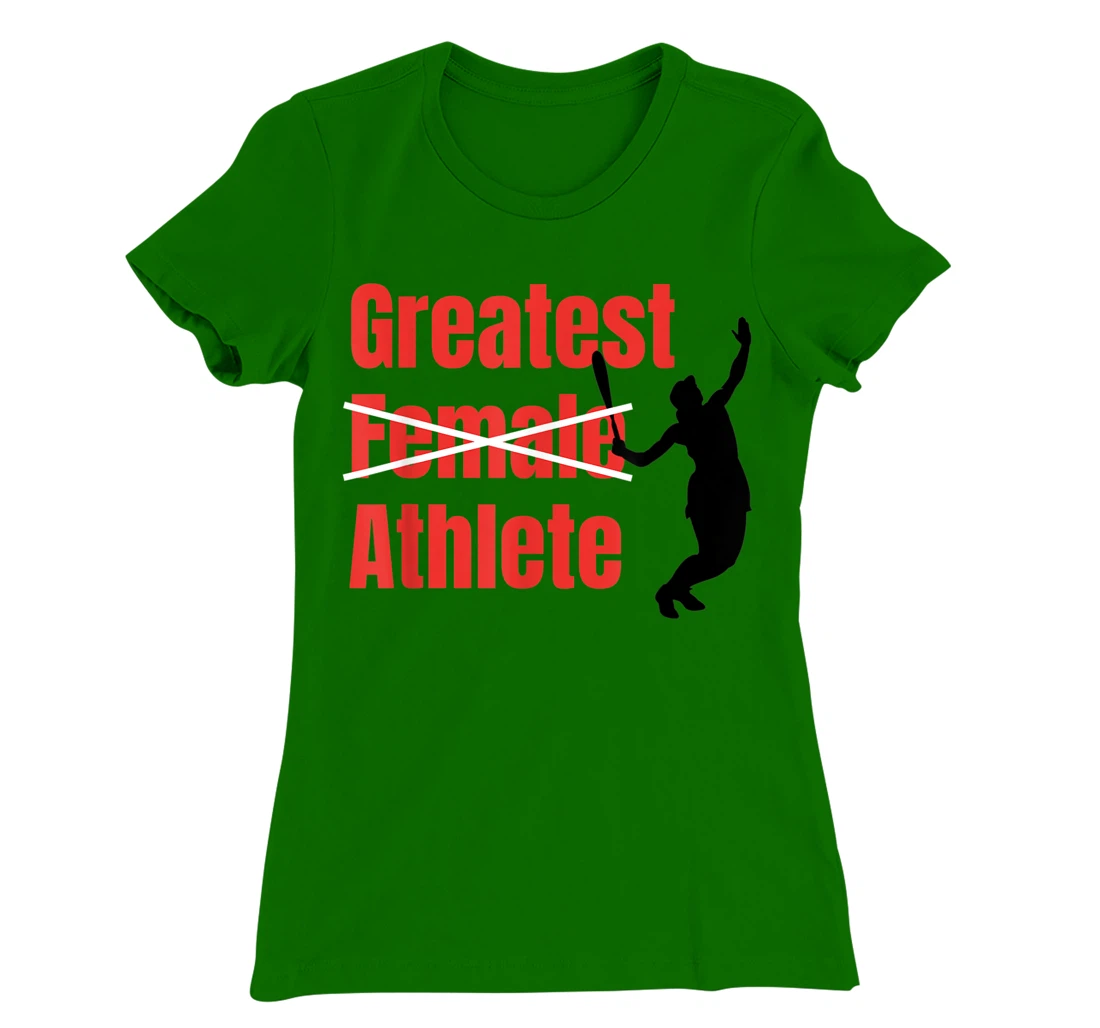 Womens Silhouette Women Tennis Greatest Female Athlete T-Shirt, Women T-Shirt