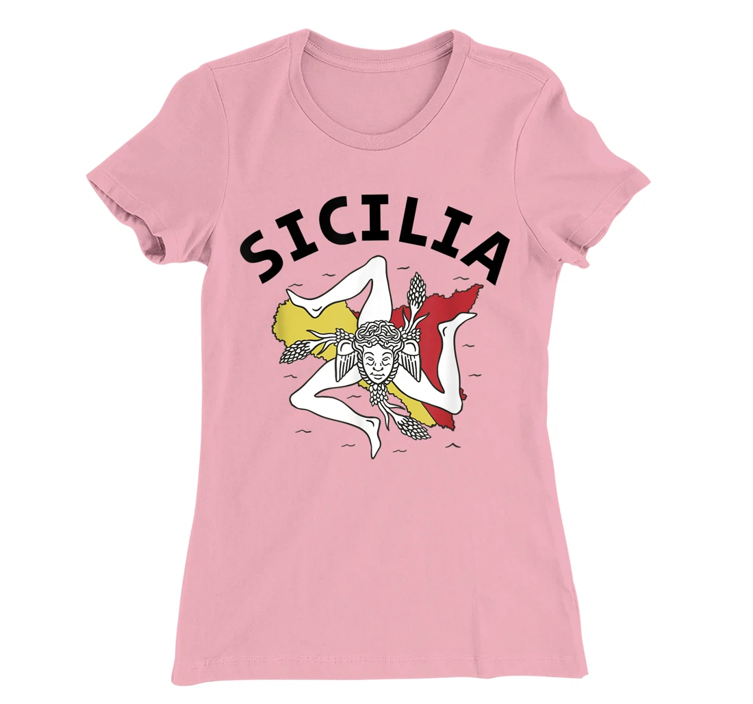Sicilia Flag Sicily Palermo Italy T-Shirt, Kid T-Shirt and Women T-Shirt