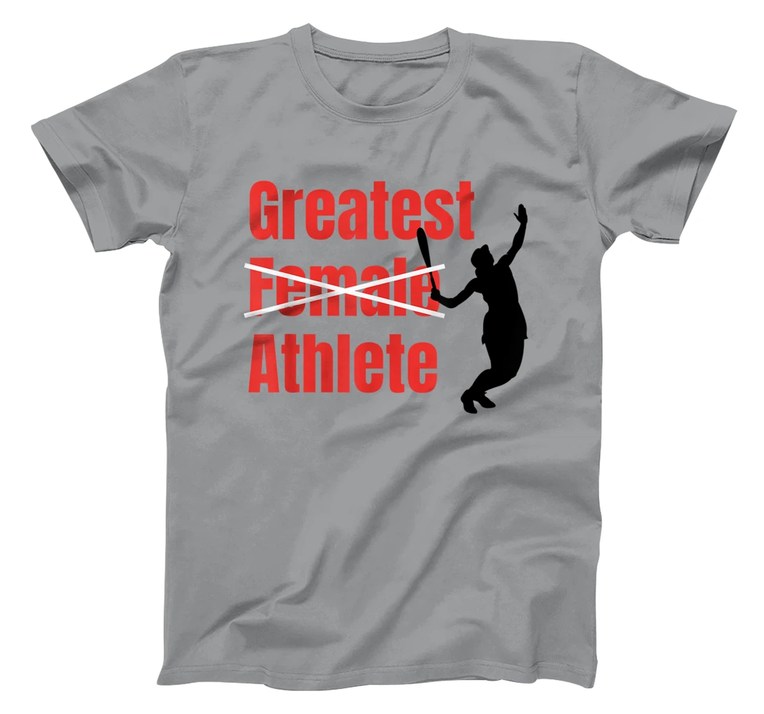 Womens Silhouette Women Tennis Greatest Female Athlete T-Shirt, Women T-Shirt