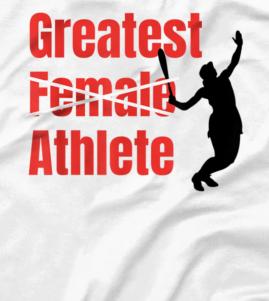 Womens Silhouette Women Tennis Greatest Female Athlete T-Shirt, Women T-Shirt
