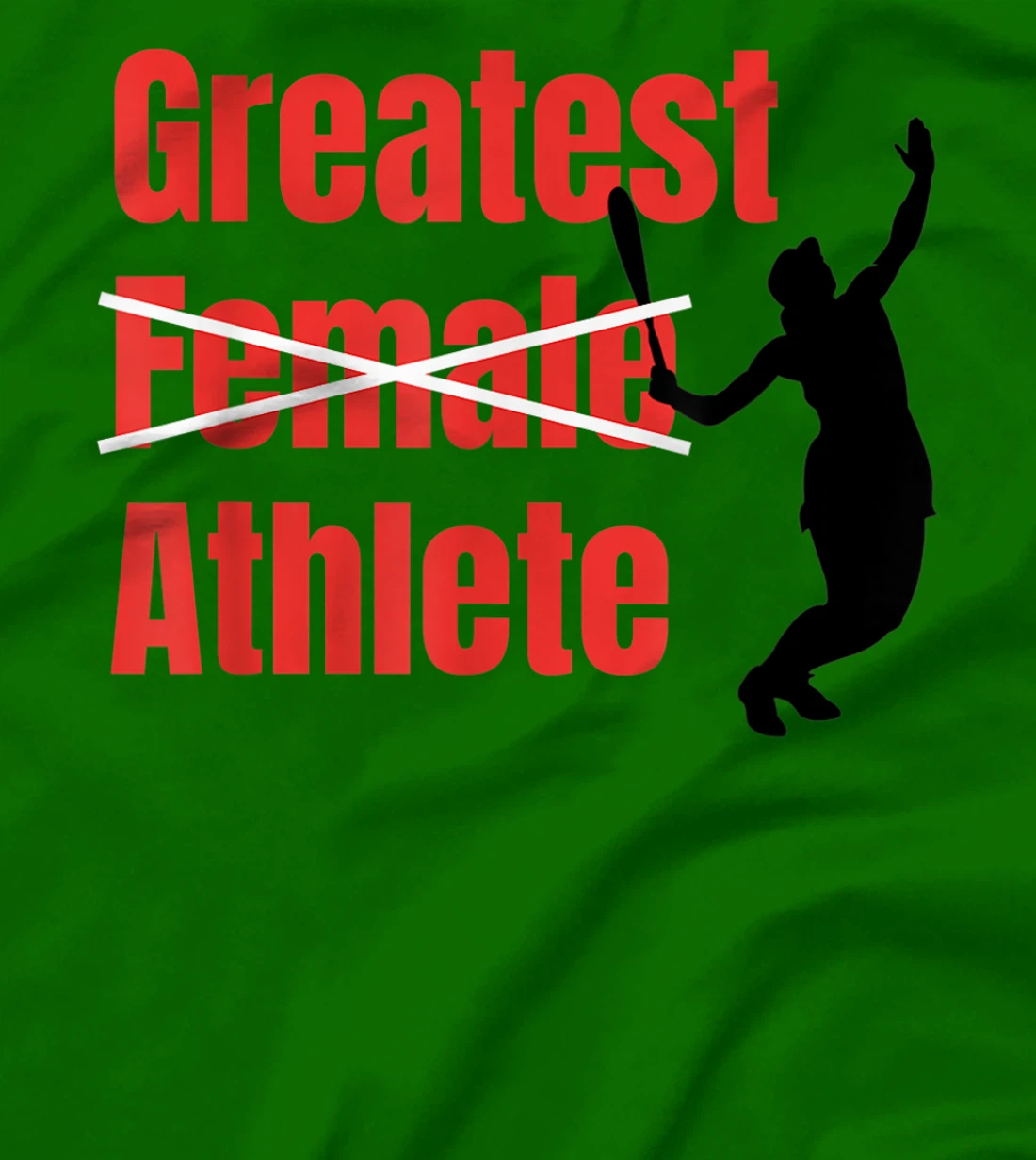 Womens Silhouette Women Tennis Greatest Female Athlete T-Shirt, Women T-Shirt