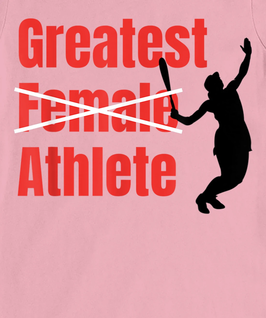 Womens Silhouette Women Tennis Greatest Female Athlete T-Shirt, Women T-Shirt