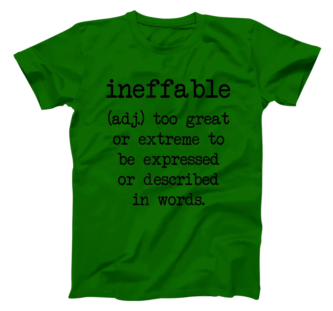 Ineffable Word Definition T-Shirt, Women T-Shirt