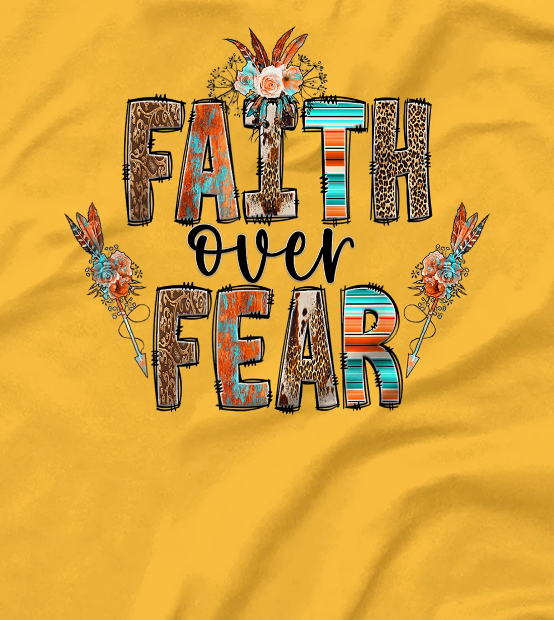 Womens Faith over Fear Christian Shirt for Women Faith-based Gift T-Shirt, Kid T-Shirt and Women T-Shirt