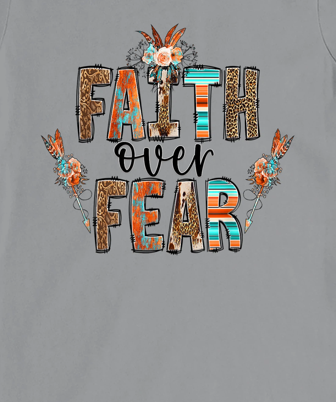Womens Faith over Fear Christian Shirt for Women Faith-based Gift T-Shirt, Kid T-Shirt and Women T-Shirt