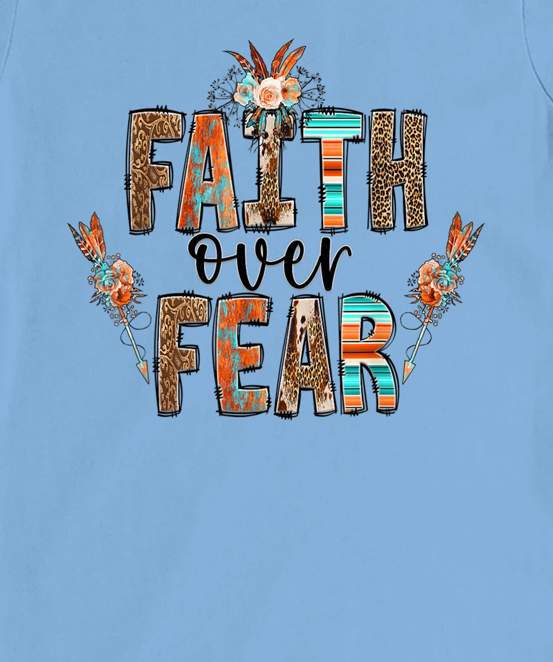 Womens Faith over Fear Christian Shirt for Women Faith-based Gift T-Shirt, Kid T-Shirt and Women T-Shirt