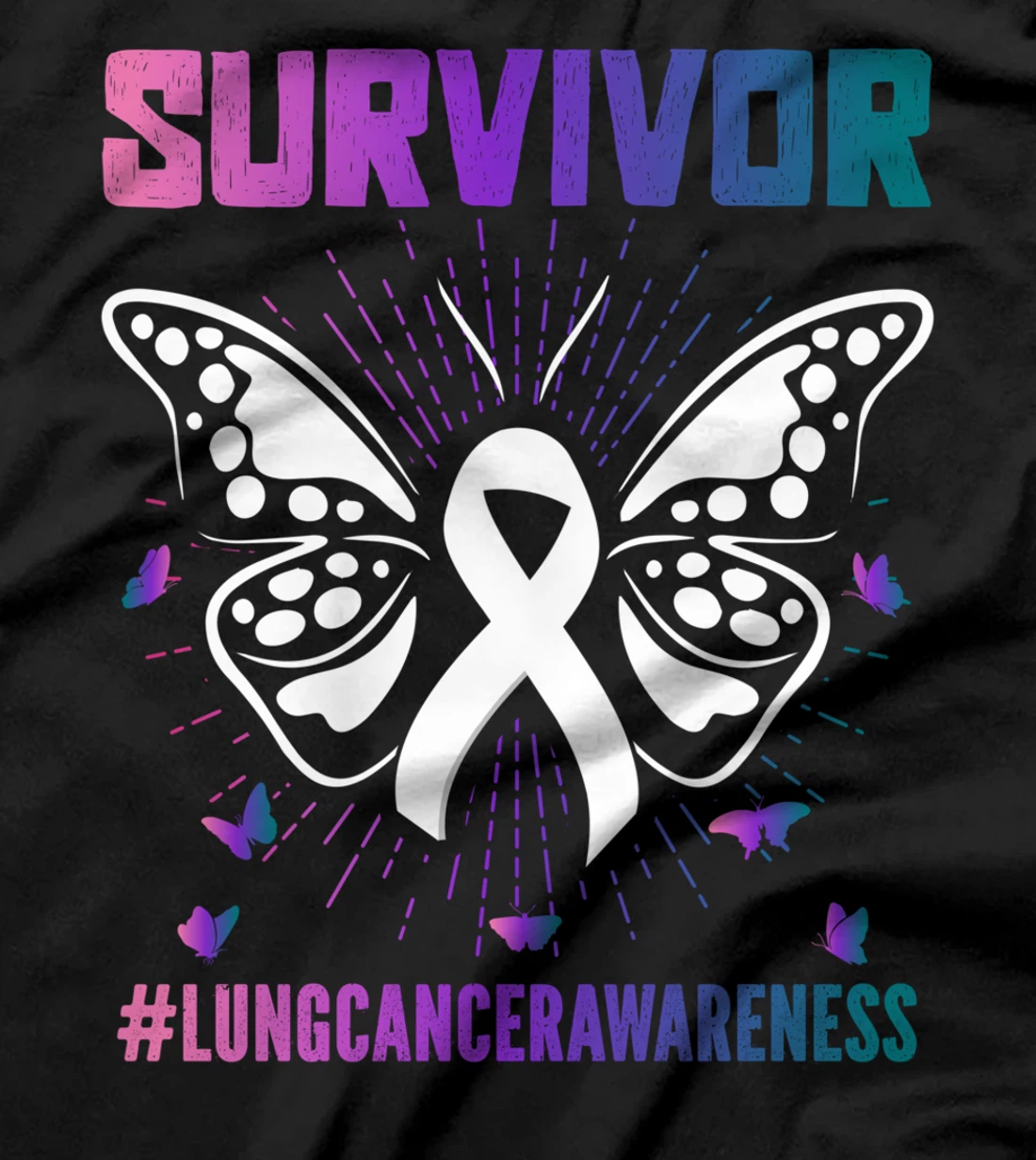 Lung Cancer Survivor Lung Cancer Awareness T-Shirt