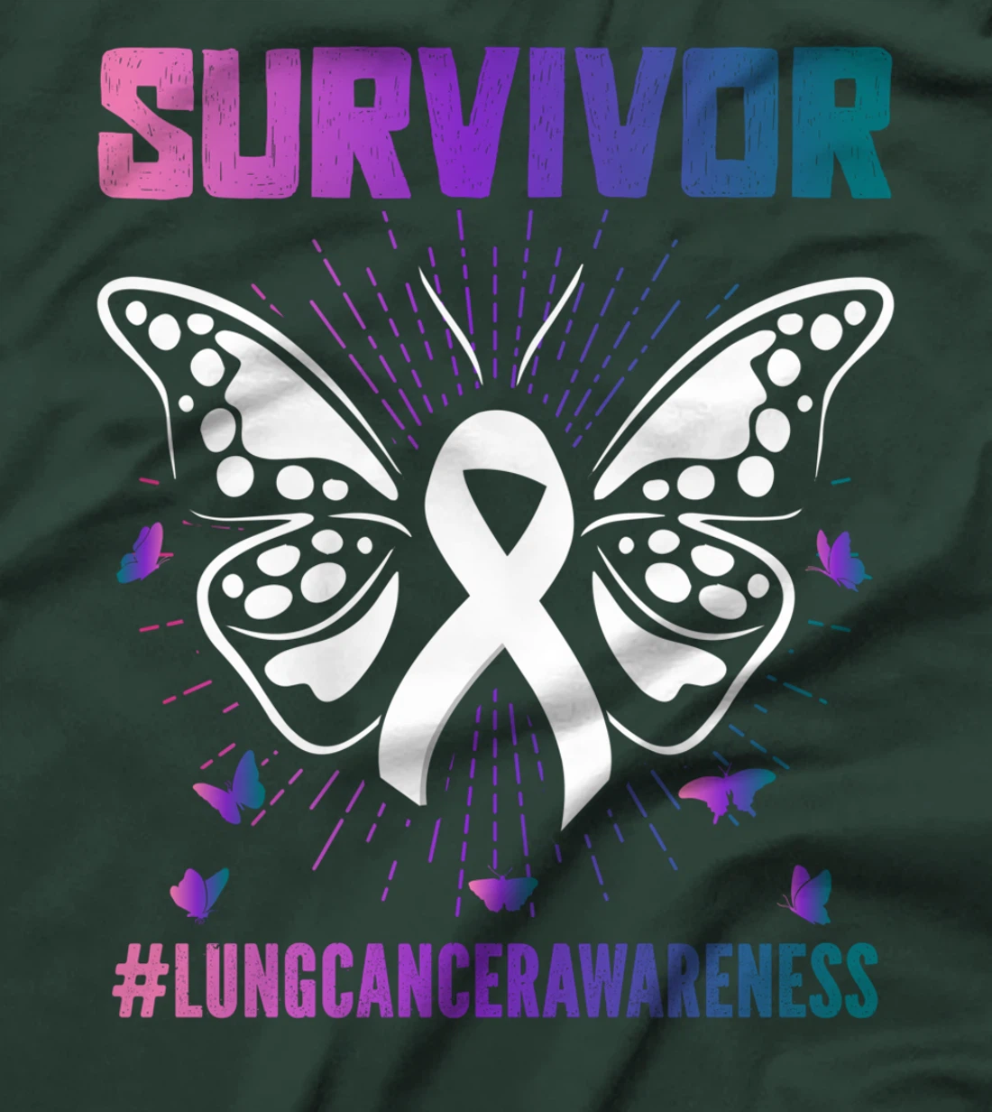 Lung Cancer Survivor Lung Cancer Awareness T-Shirt