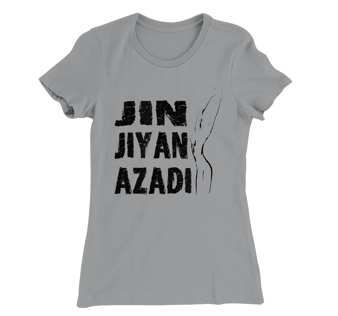 Jin–Jiyan–Azadi meaning of Kurdish women-life-freedom T-Shirt, Women T-Shirt
