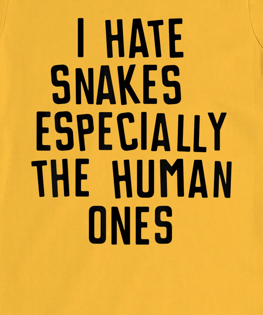 Funny I Hate Snakes Especially The Human Ones Women Men T-Shirt, Women T-Shirt
