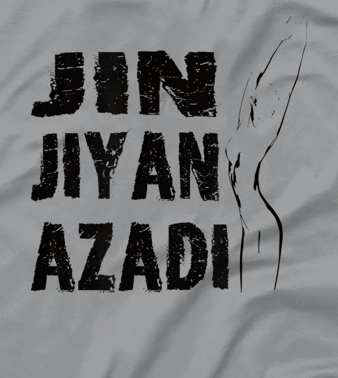 Jin–Jiyan–Azadi meaning of Kurdish women-life-freedom T-Shirt, Women T-Shirt