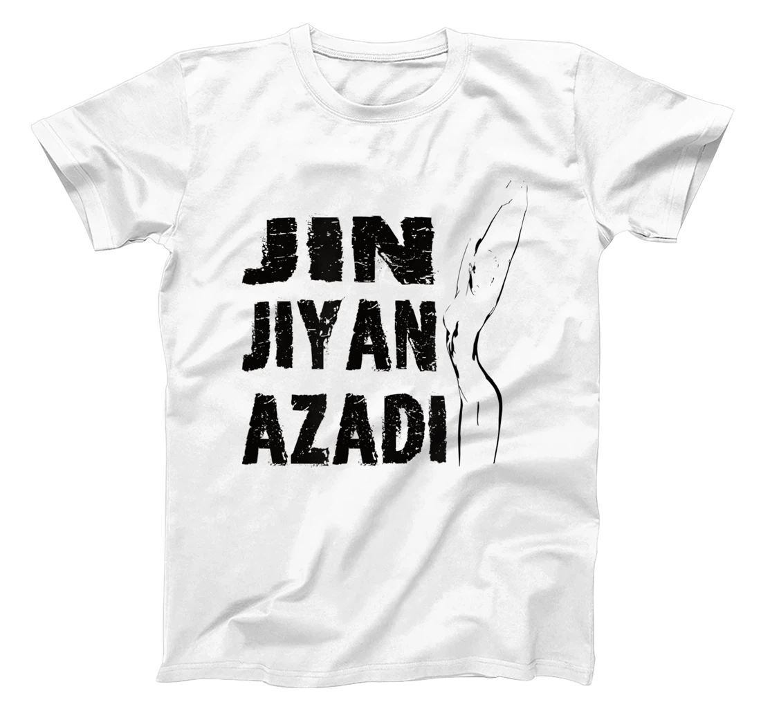 Jin–Jiyan–Azadi meaning of Kurdish women-life-freedom T-Shirt, Women T-Shirt