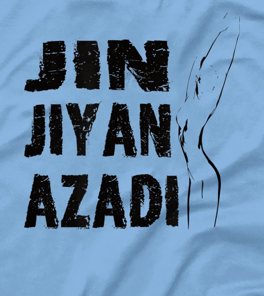 Jin–Jiyan–Azadi meaning of Kurdish women-life-freedom T-Shirt, Women T-Shirt