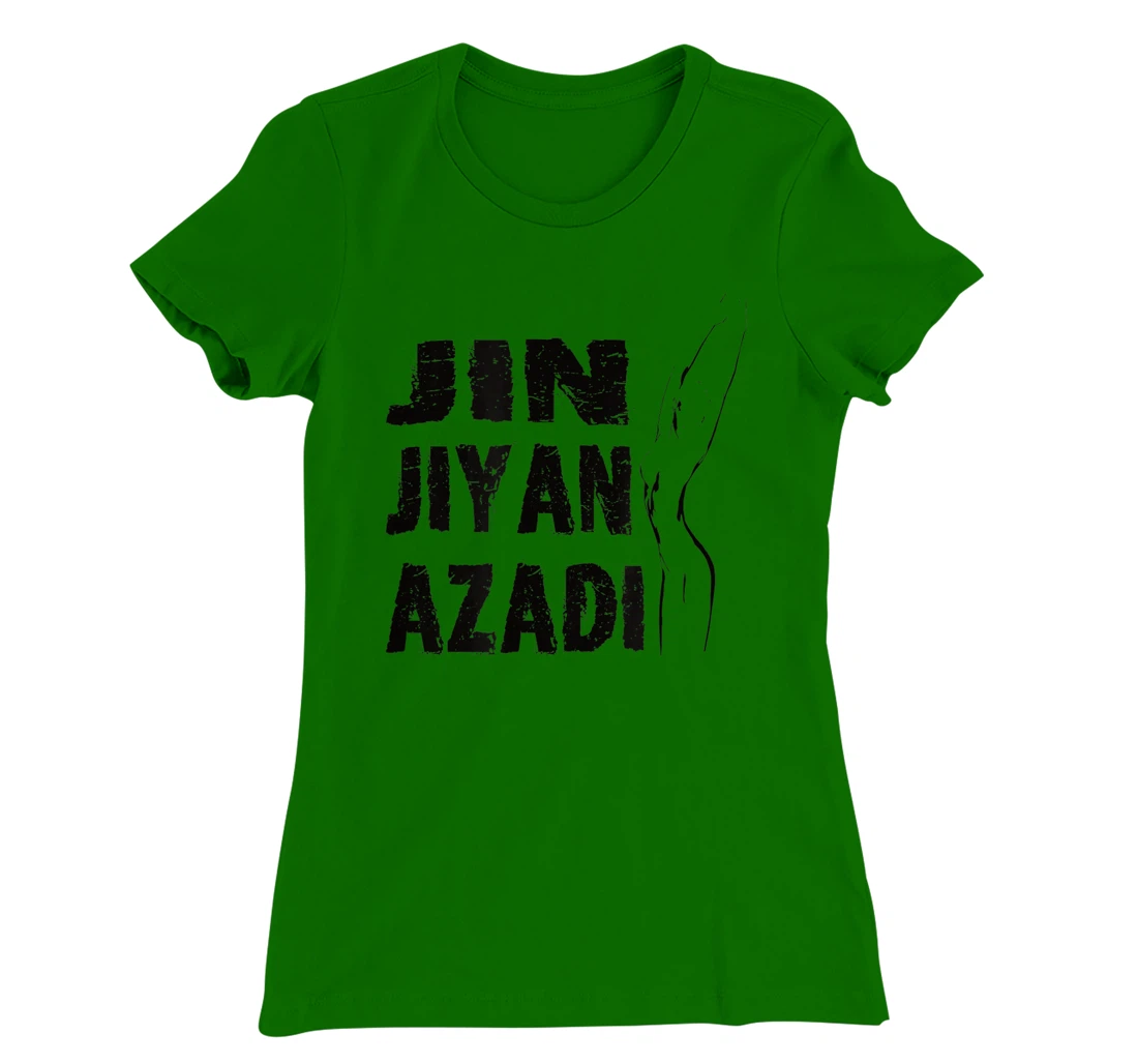 Jin–Jiyan–Azadi meaning of Kurdish women-life-freedom T-Shirt, Women T-Shirt