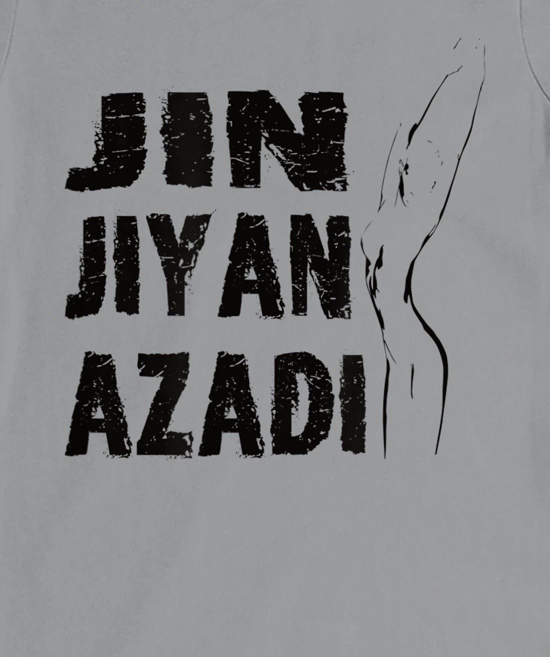 Jin–Jiyan–Azadi meaning of Kurdish women-life-freedom T-Shirt, Women T-Shirt
