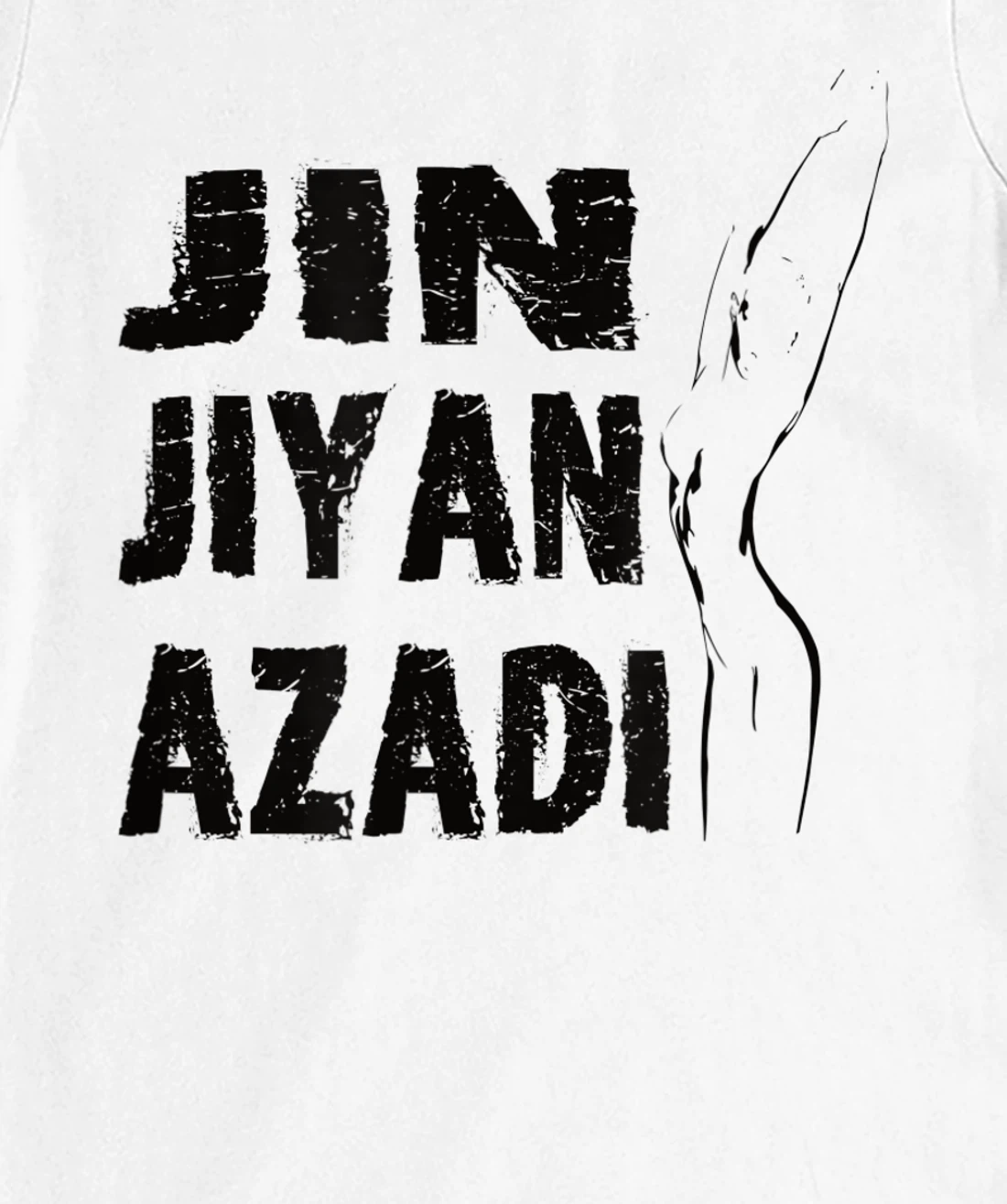 Jin–Jiyan–Azadi meaning of Kurdish women-life-freedom T-Shirt, Women T-Shirt