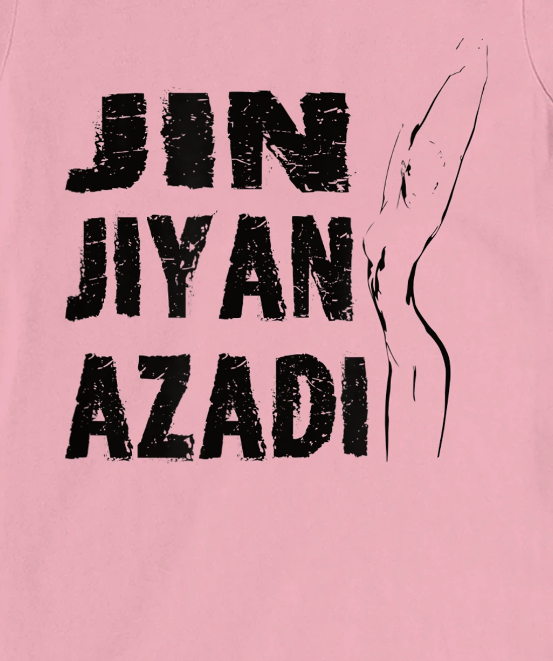 Jin–Jiyan–Azadi meaning of Kurdish women-life-freedom T-Shirt, Women T-Shirt