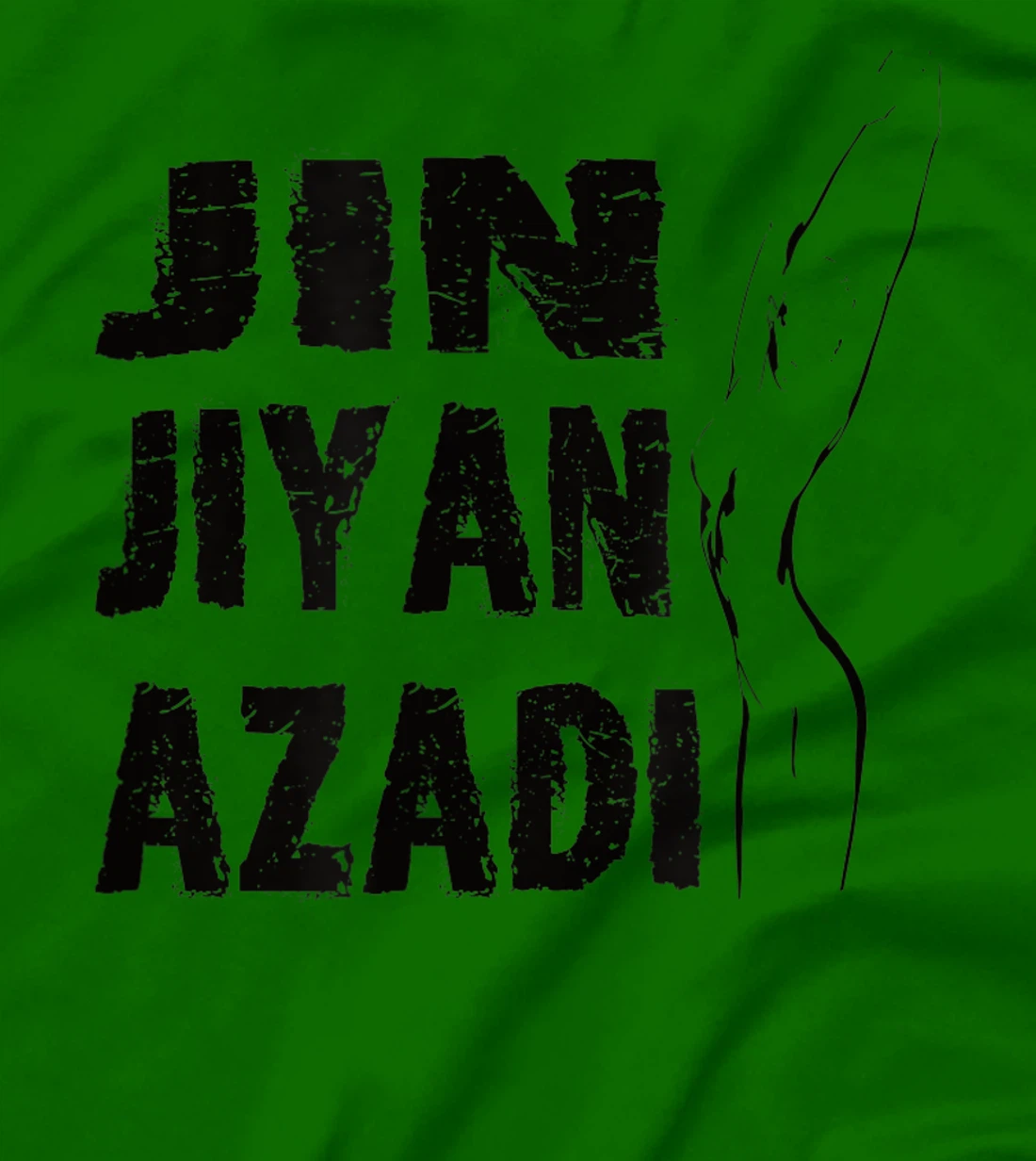 Jin–Jiyan–Azadi meaning of Kurdish women-life-freedom T-Shirt, Women T-Shirt
