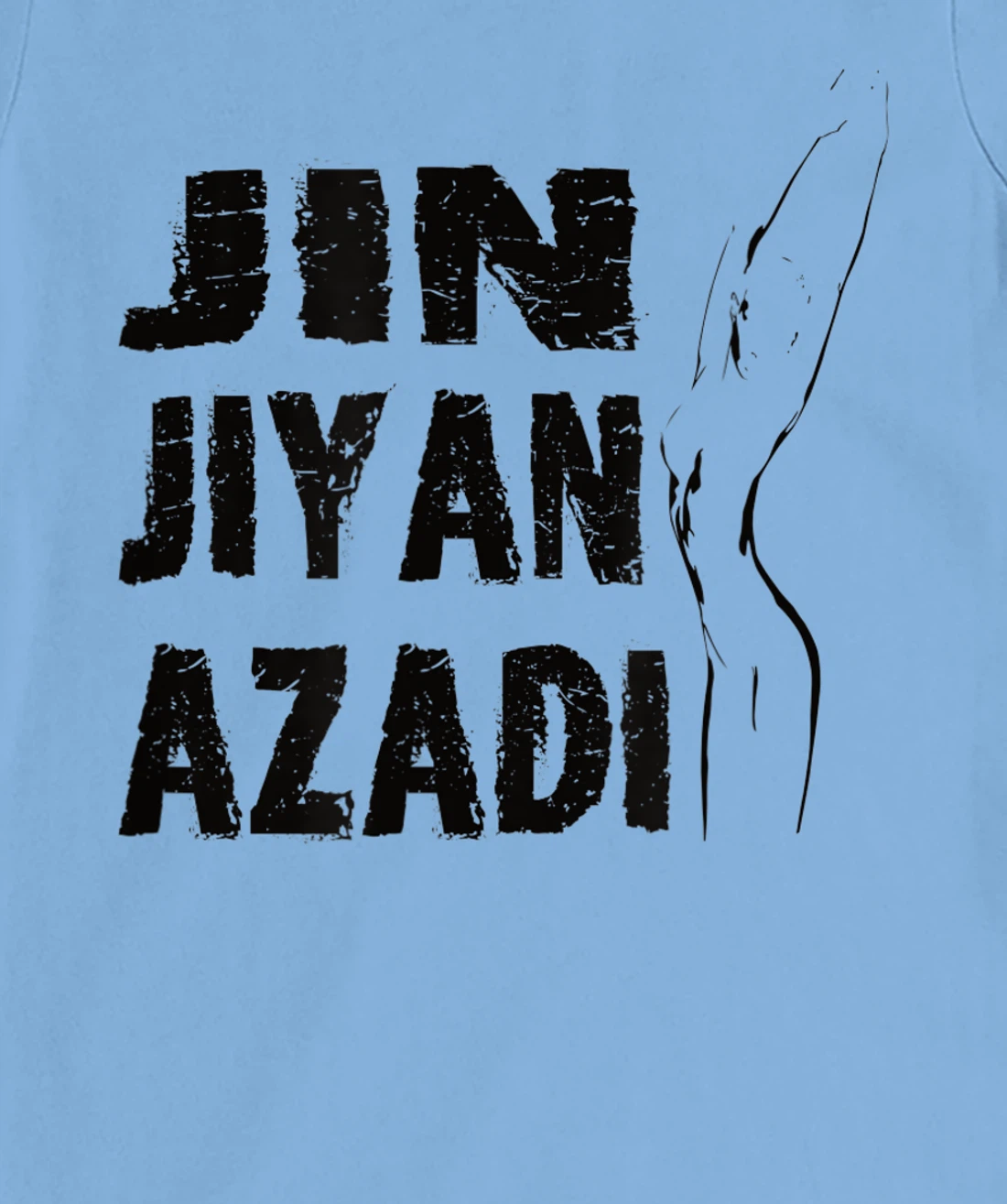 Jin–Jiyan–Azadi meaning of Kurdish women-life-freedom T-Shirt, Women T-Shirt