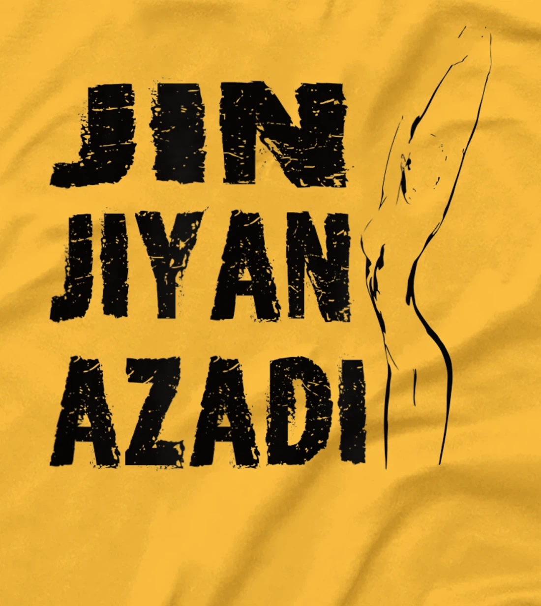 Jin–Jiyan–Azadi meaning of Kurdish women-life-freedom T-Shirt, Women T-Shirt