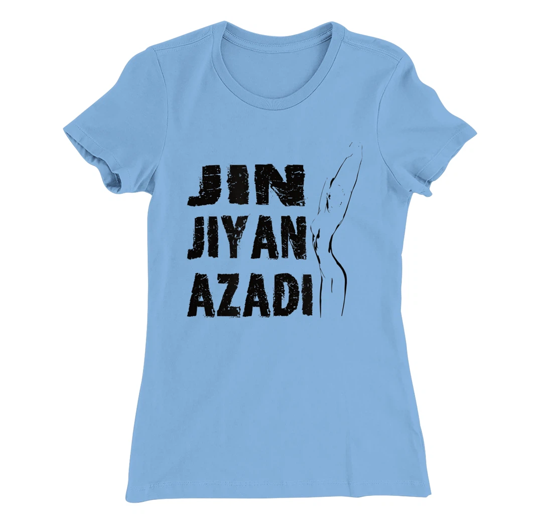 Jin–Jiyan–Azadi meaning of Kurdish women-life-freedom T-Shirt, Women T-Shirt
