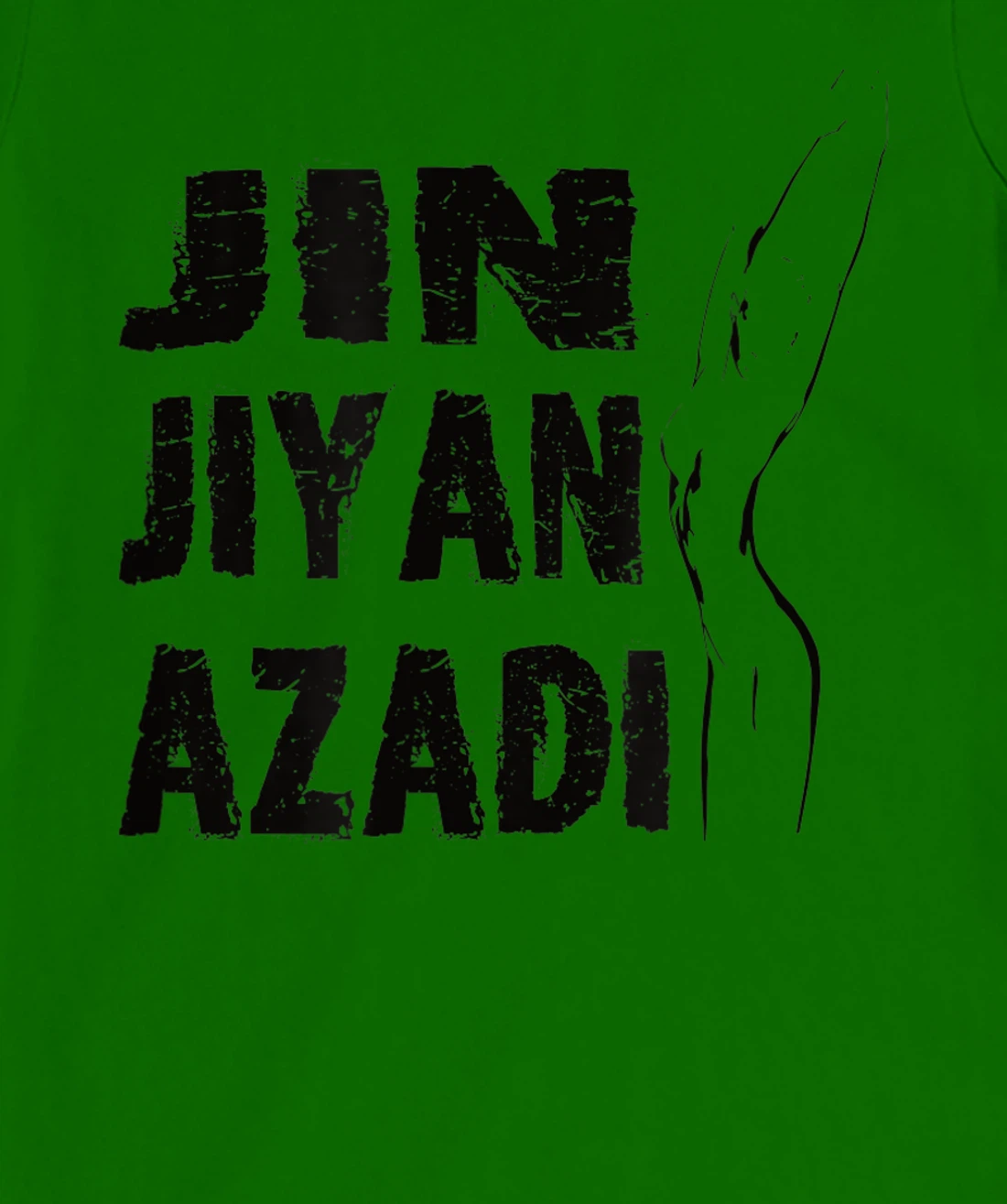 Jin–Jiyan–Azadi meaning of Kurdish women-life-freedom T-Shirt, Women T-Shirt