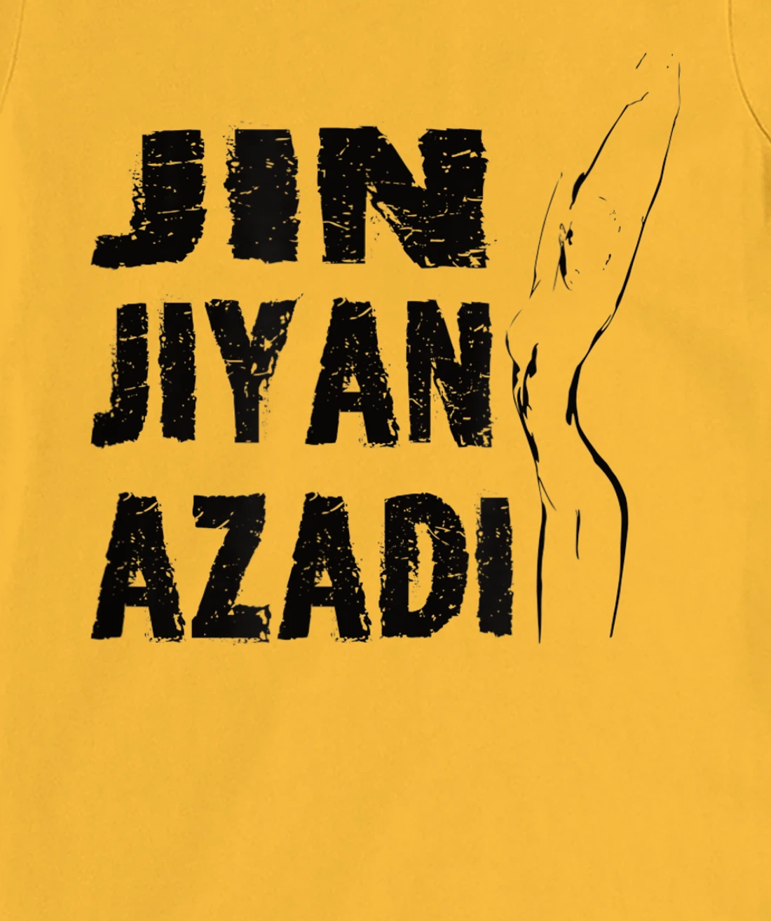 Jin–Jiyan–Azadi meaning of Kurdish women-life-freedom T-Shirt, Women T-Shirt
