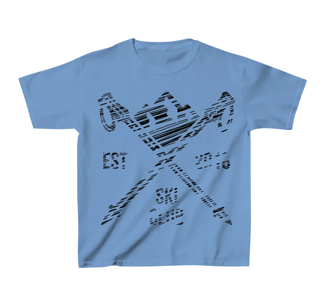 Ski rider silhouette drawn T-Shirt, Kid T-Shirt and Women T-Shirt