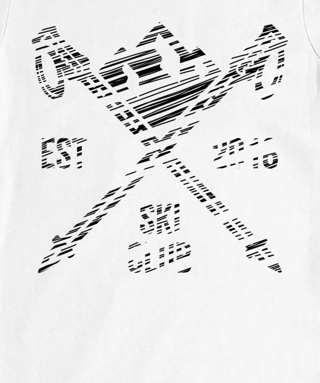 Ski rider silhouette drawn T-Shirt, Kid T-Shirt and Women T-Shirt