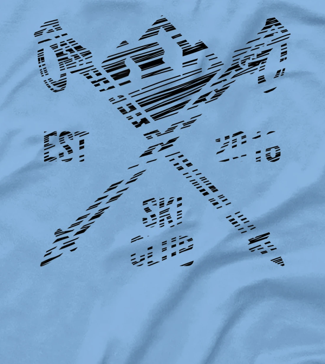 Ski rider silhouette drawn T-Shirt, Kid T-Shirt and Women T-Shirt